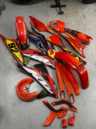 Tapas KTM Enduro/Motocross Naranja/Rojo