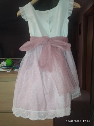 Vestido de ceremonia niña rosa