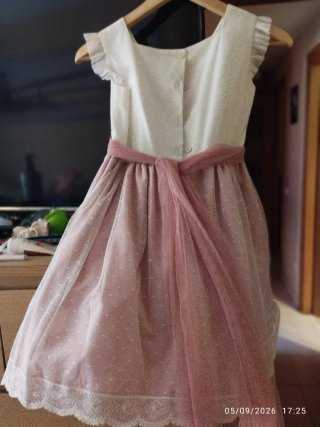 Vestido de ceremonia niña rosa