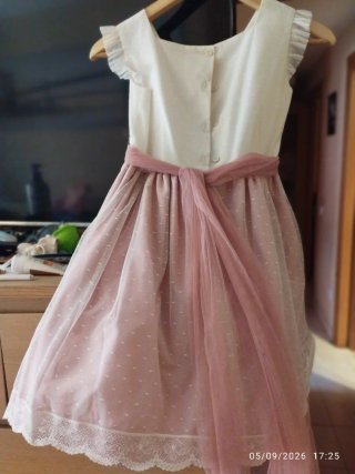 Vestido de ceremonia niña rosa