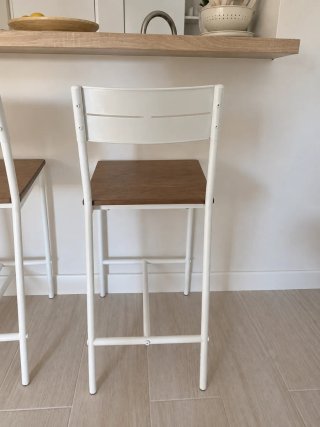 Sillas altas madera y metal