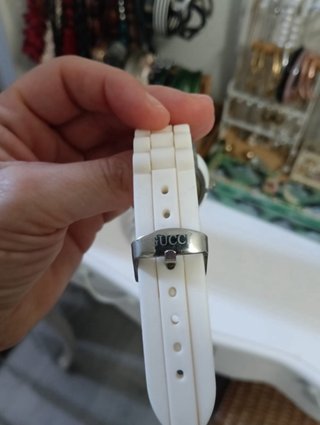Orologio Gucci Bianco e Dorato da Donna