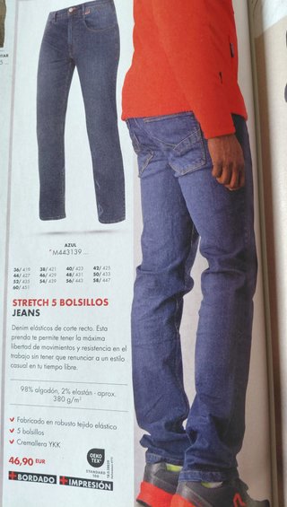 Pantalón laboral Jeans Stretch - Wurth