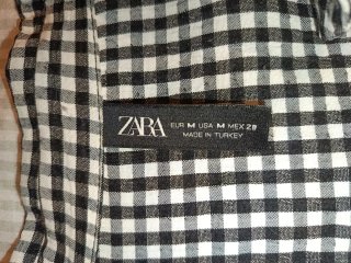 Camisa cuadros Zara mujer