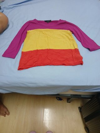 Blusa manga tres cuartos colores