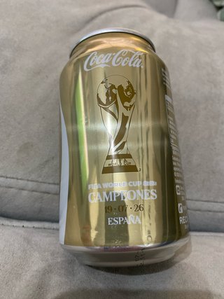 Lata Coca-Cola Dorada España Mundial