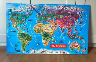 Puzzle Mapa del Mundo Magnético Janod