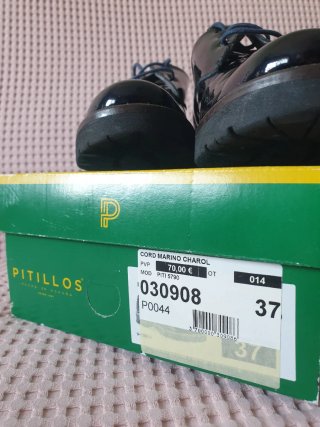Zapatos charol Pitillos azul marino
