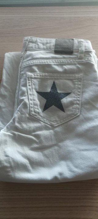 Pantalón Blanco Estrellas Talla P
