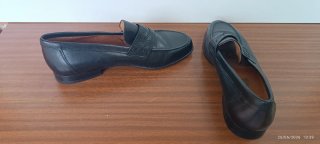 Mocasines de piel negros