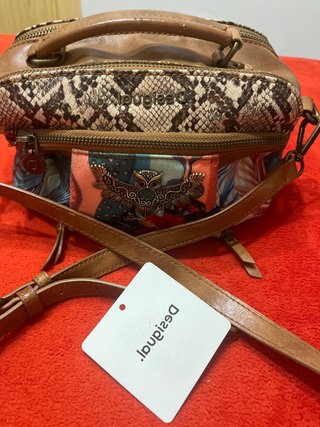 Bolso Desigual Marrón y Multicolor