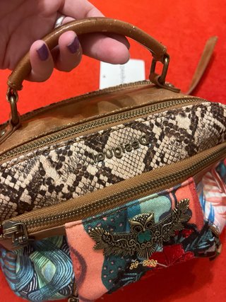 Bolso Desigual Marrón y Multicolor