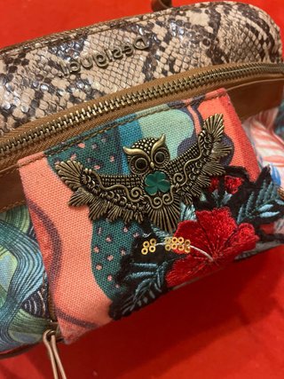 Bolso Desigual Marrón y Multicolor