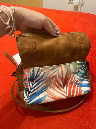 Bolso Desigual Marrón y Multicolor