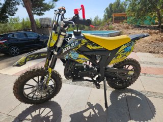 Mini moto ROAN Motocross Negra y Amarilla