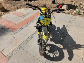 Mini moto ROAN Motocross Negra y Amarilla