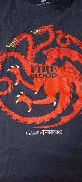 Camiseta Game of Thrones Targaryen Negra Talla M