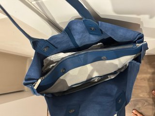 Bolso piel Grande Azul Abbacino nuevo