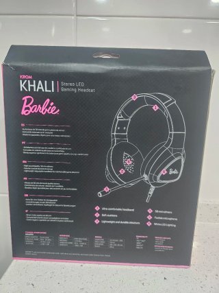 Auriculares Gaming Krom Khali x Barbie Rosas