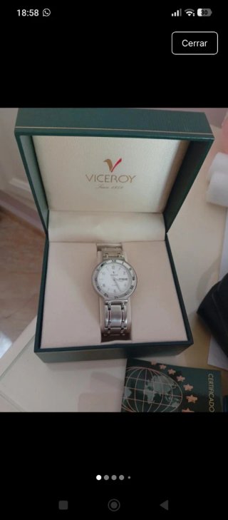 Reloj Viceroy Plata y Blanco