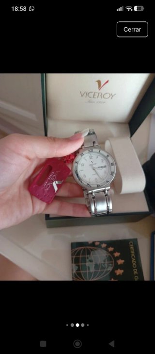 Reloj Viceroy Plata y Blanco