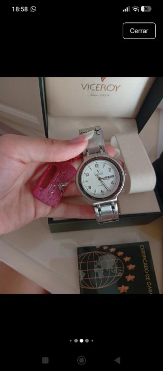 Reloj Viceroy Plata y Blanco