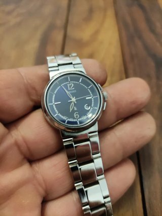 Reloj Seiko Azul y Plateado