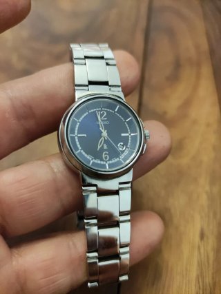 Reloj Seiko Azul y Plateado
