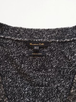 Massimo Dutti Cárdigan Lana Oversize