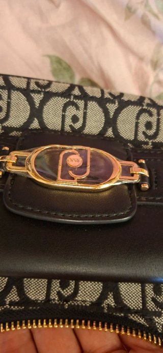 Borsa Liu Jo a spalla beige/nera