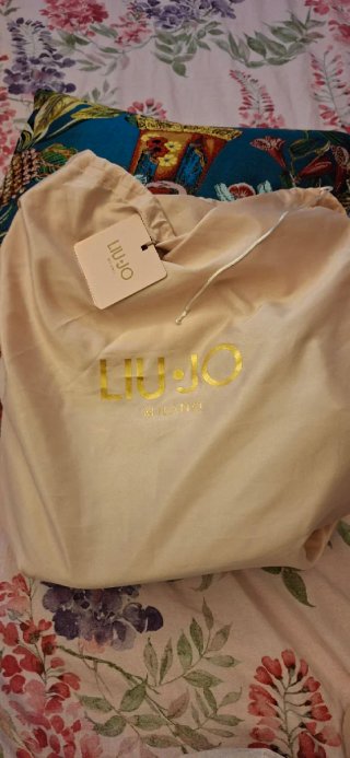 Borsa Liu Jo a spalla beige/nera
