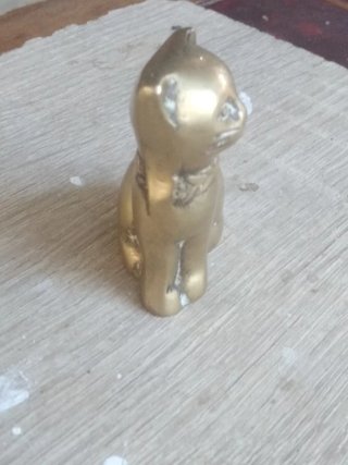 Gato de bronce miniatura