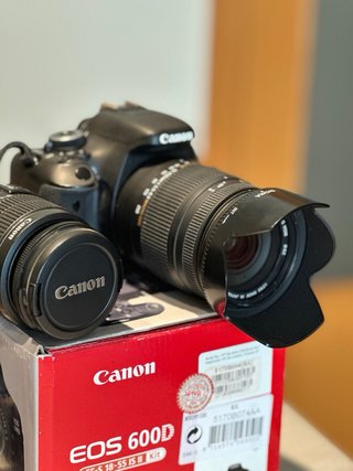 Camara Canon EOS600d 18-55 +objetivo 18-250