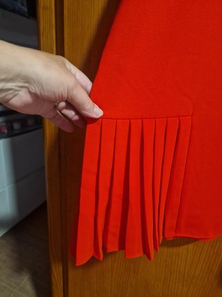 Vestido fiesta rojo talla única