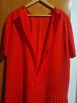 Vestido fiesta rojo talla única