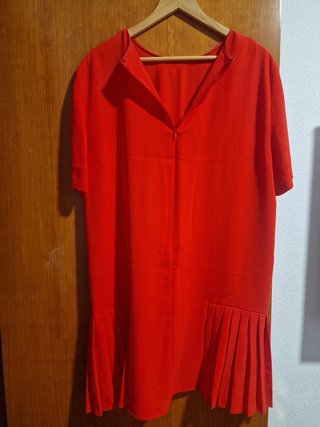Vestido fiesta rojo talla única