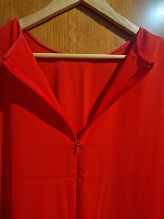 Vestido fiesta rojo talla única