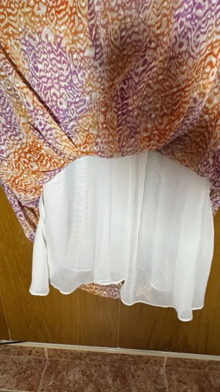 Vestido largo estampado mujer