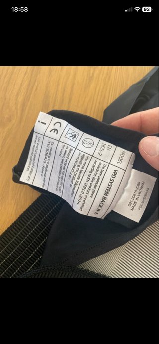 Chaleco espaldera POC VPD System