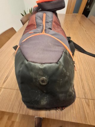 Mochila Adidas Hockey Gris Naranja