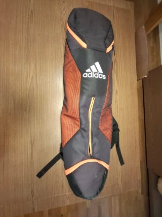 Mochila Adidas Hockey Gris Naranja