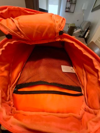 Mochila Adidas Hockey Gris Naranja
