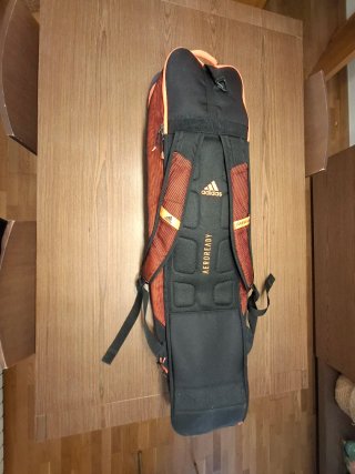 Mochila Adidas Hockey Gris Naranja