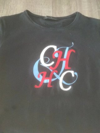 Camiseta Carolina Herrera CH Negra