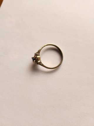 Anillo fantasía con piedra azul
