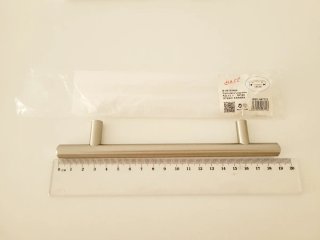 10 Tiradores Acero Inox 188mm de largo x 128mm