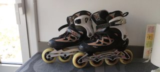 Patines Fila GT 50 Negro Naranja talla cuarenta