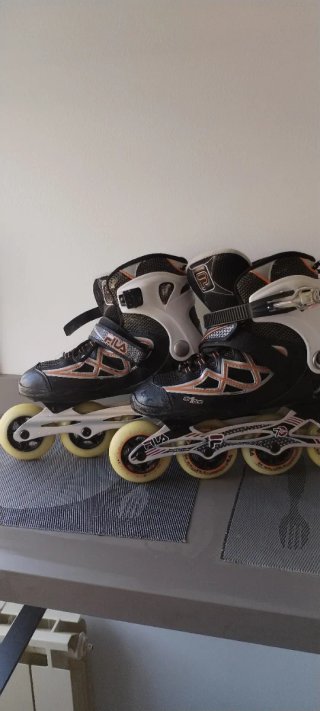 Patines Fila GT 50 Negro Naranja talla cuarenta
