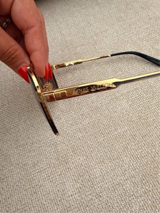 Gafas Louis Vuitton Doradas y Marrones