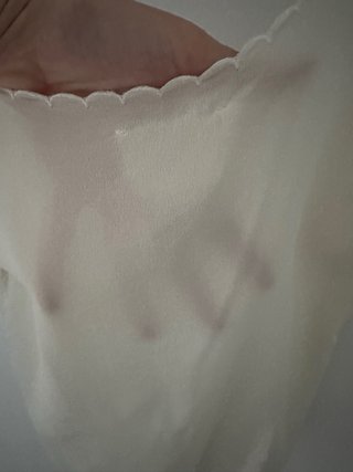Top seda beige Sézane Talla M